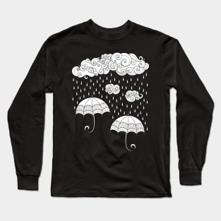 Noncolored Fairytale Weather Forecast Print Long Sleeve T-Shirt